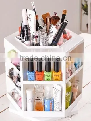 Stand Plastic Makeup Cosmetic Organizer Display Stand Holder Box, Seven-tire