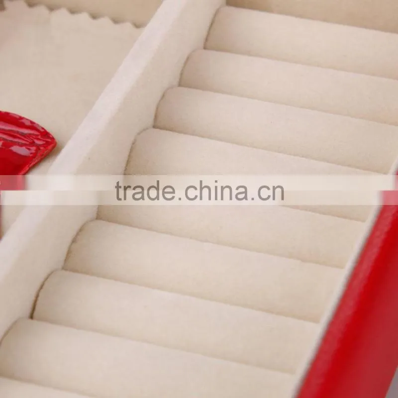 Luxury Custom Velvet Jewelry Box/Lichee Pattern Jewery Box