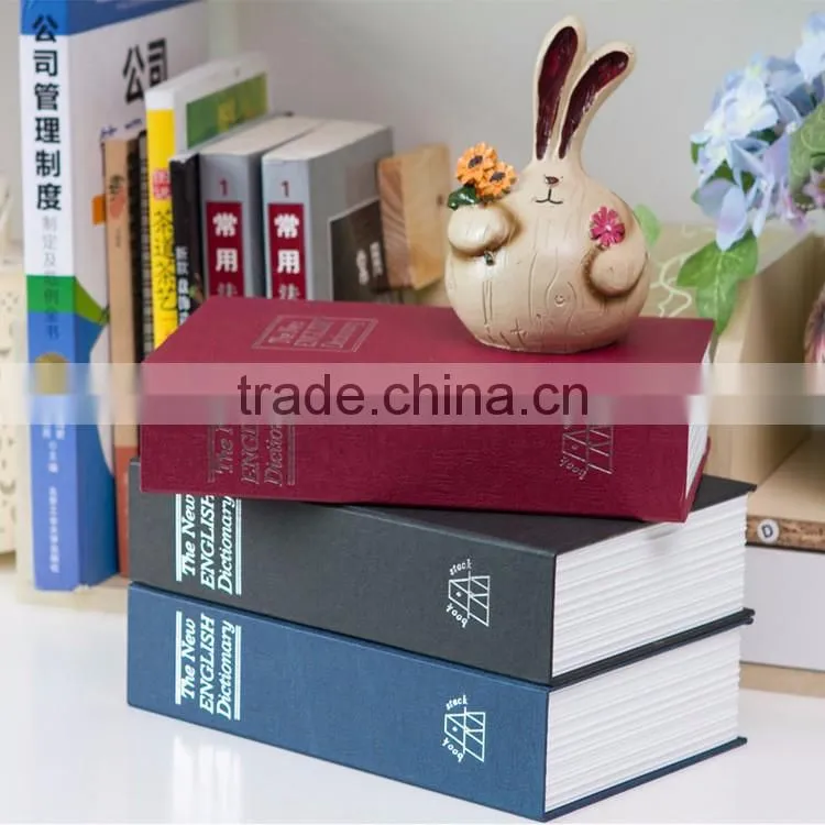 Factory Wholesale Dictionary Metal Secrect Book Hidden Money Safe Box