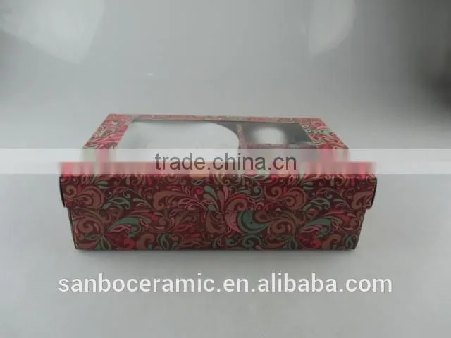 Stock Middle East White Porcelain Coffee Cup for espresso,Tea Cup Set with Gife Box
