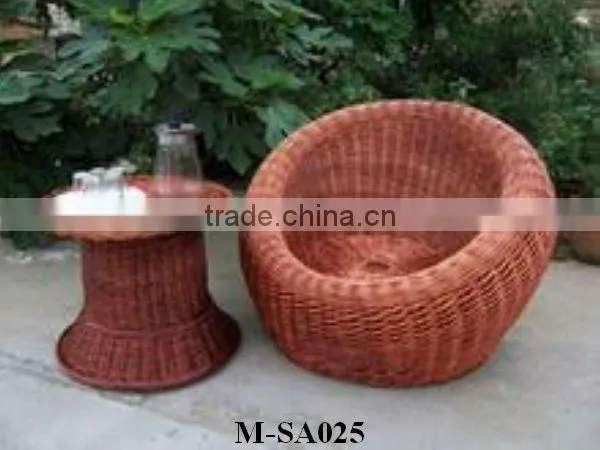 willow material wicker set for balcony for homes & garden
