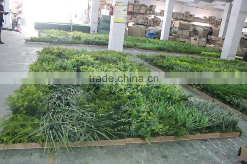hot sale artificial green plant wall/artificial green backdrop for sale