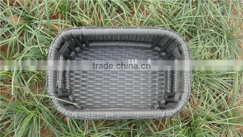 Aluminum Outdoor Furniture Waterproof Rattan Basket Storage Boxs
