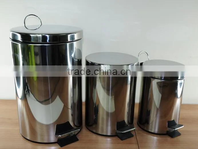 High Quality Stainless steel Waste bin pedal bin