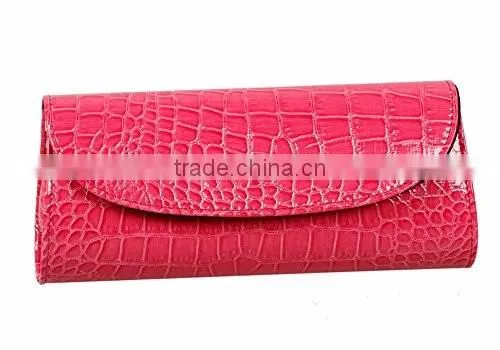 Womens Envelope Evening Patent Croc Skin Embossed Party Clutch
