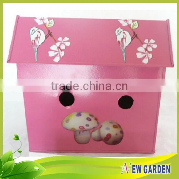 Customized Designed House Shape With Cover Small Decorative Flower Pots