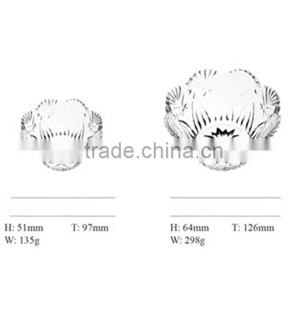 Wholesale high quality elegant glass bowl salad glass bowl