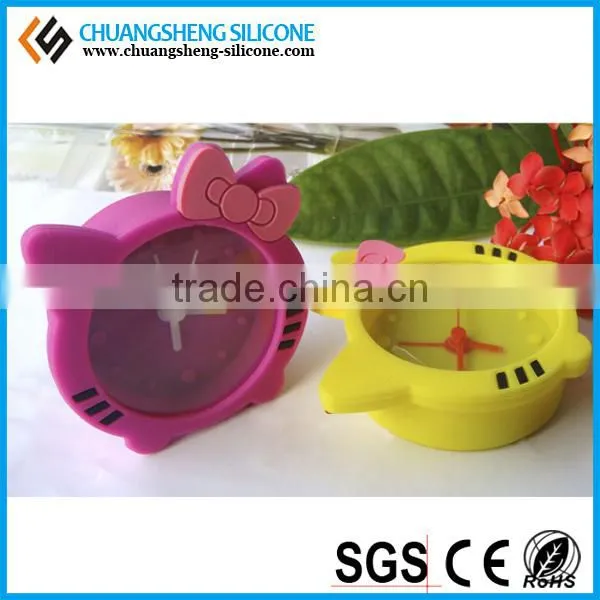 loverly animal shape silicon table clock