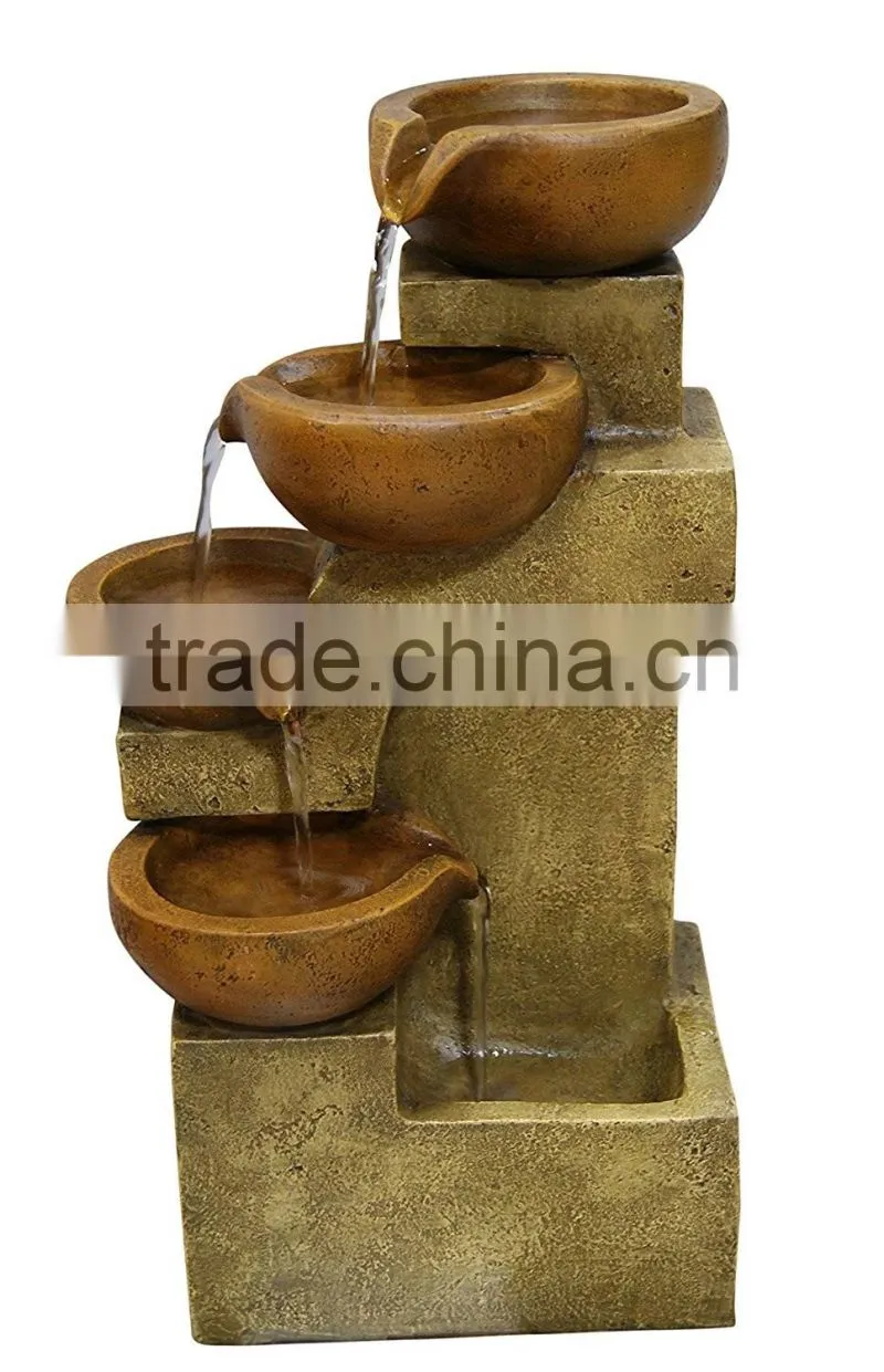 Tier Pots Garden Water Fountain