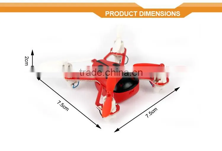 2015 hot popular 2.4g 4CH 6axle RC quadrocopter racing mini toy drone
