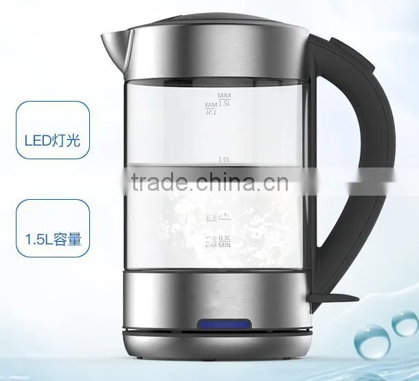 pyrex glass tea pot 2200w 1.7L