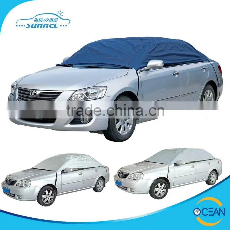 Polyester Half Car Cover , Sun Shade Car Top Cover