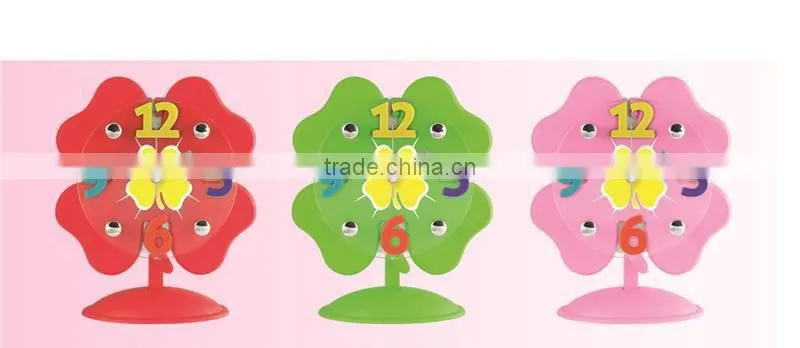 Plastic educational Toy Clock for kids