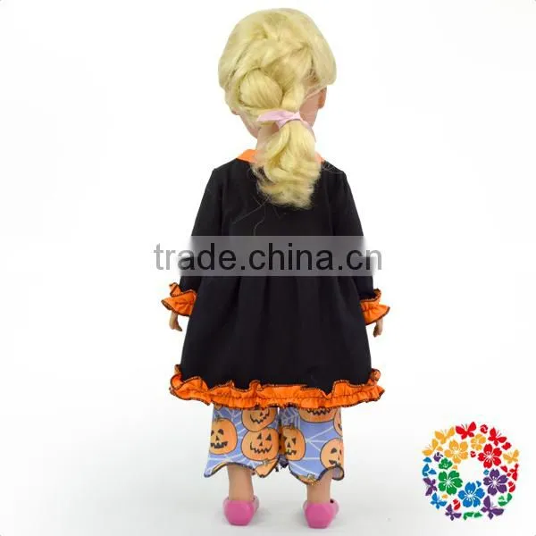 Boutique Cotton 18" Doll Clothes Halloween Day Black Long Sleeve Clothing American Girl Doll Clothes