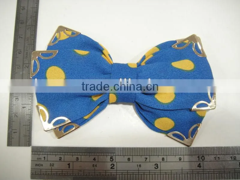CF0321 2013 Fashion pretty dot red bow fine hair clips