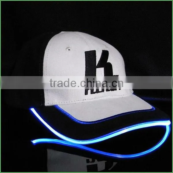 camouflage led cap solar led light cap with 3D embroidery