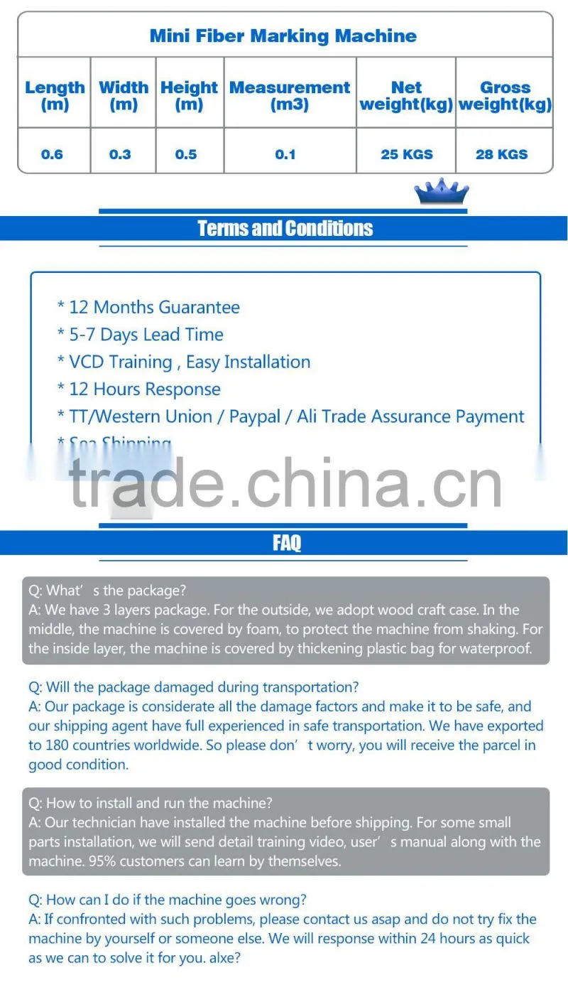 20W mini fiber laser marking machine Corporate Gift Laser Marking Machine