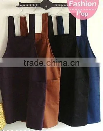 customize solid color cotton kitchen apron