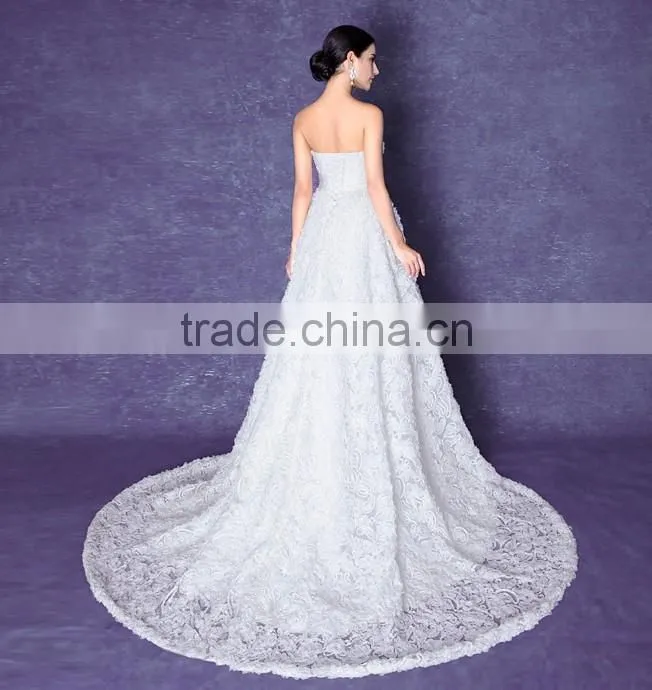 sexy backless lace short front long back wedding dress patterns