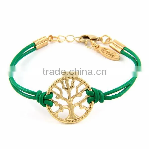 leather wrap bracelet with tubes, double wrap braided leather bracelet, gold and silver tubes leather wrap bracelet