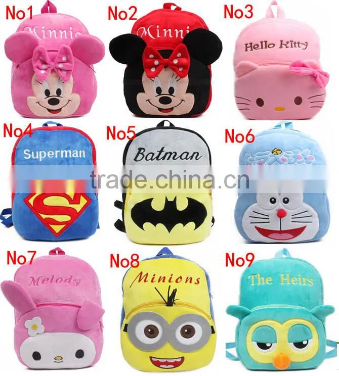 High quality backpack cheap backpack with wheels cartoon animal school bag