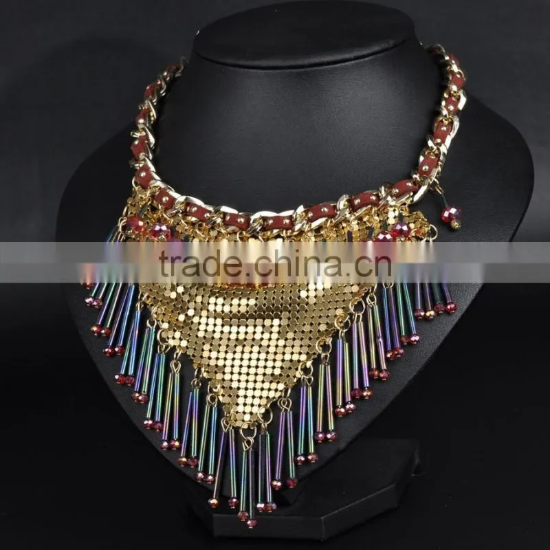 latest 2016 pretty woman fashion rib jewelry necklace