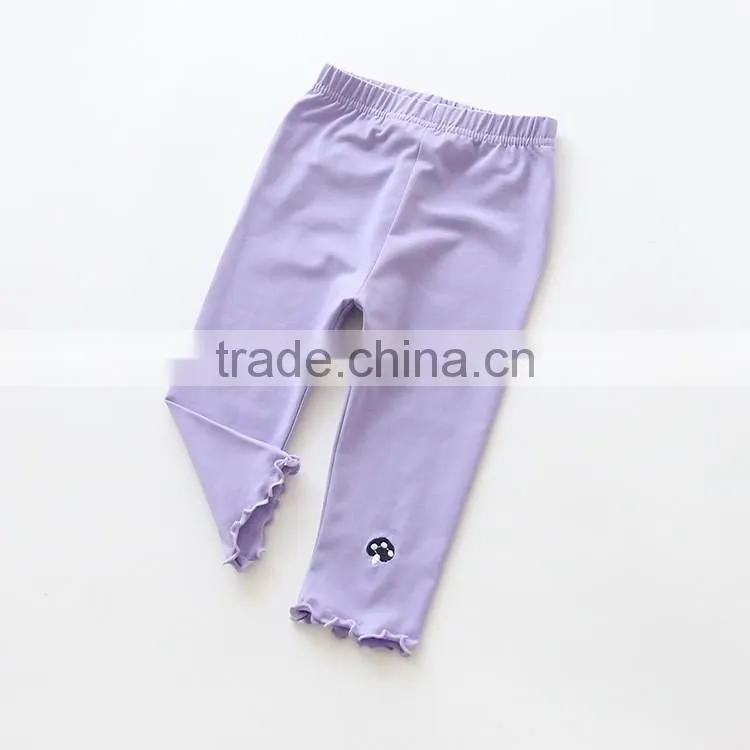 wholesale fashion designer cotton spandex girls ruffle pants and kids dress
