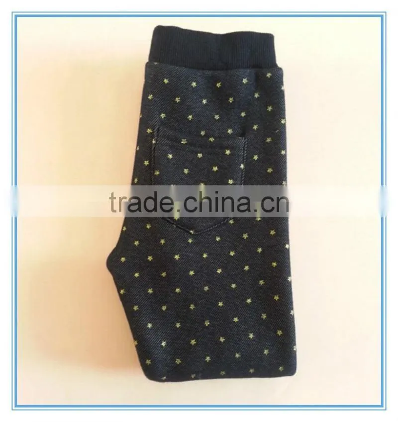 OEM Children Girls Winter Leggings, Children Fashion Winter Pants Plain Pants, Elastic Waist Leggings