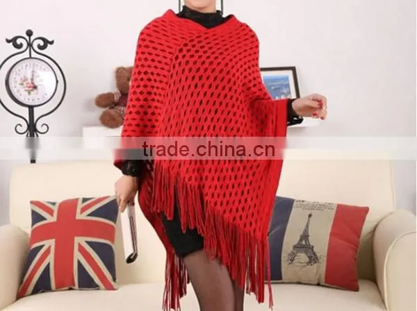 Latest design different color choice women batwing sleeve solid stitching knit cardigan new sweater
