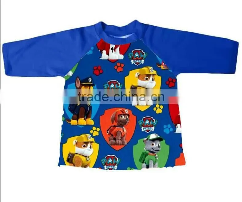leaf Pattern 3/4 Sleeve T Shirt Cotton Children Baby KidsTee Baby Raglan for stpatricks