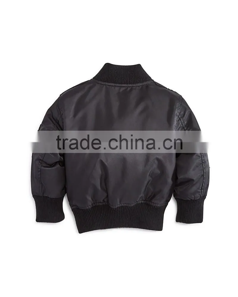 2017 Fashion style custom logo baby kids boys winter Quilted bomber jacket wholesale in China