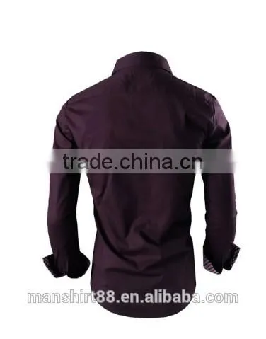 2016 fashionable slim fit casual shirts for men