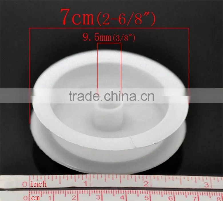High Quality 20PCs Small White Plastic Empty Wire Spool for Beading Wire Thread String