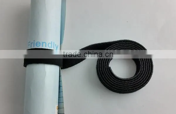 Double sided hook & loop cable tie hook and loop strap