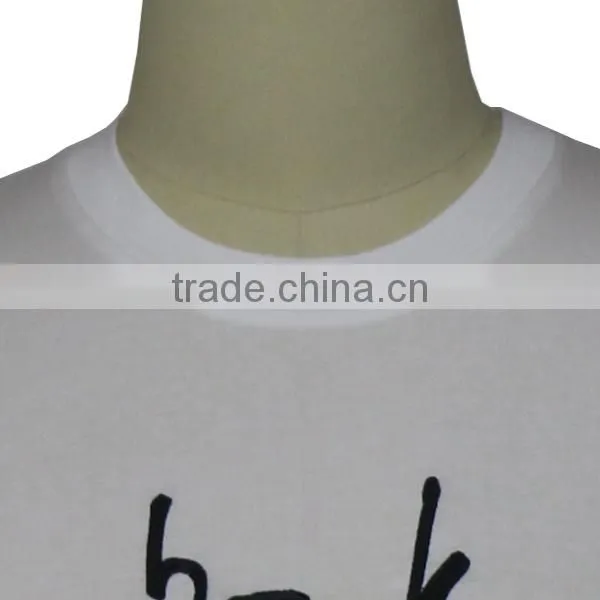 design custom cotton embroidered male t shirts
