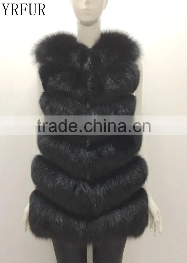 Yanran Fur Gilet YR988 Super Quality Hot Sale Real Fox Fur Vest