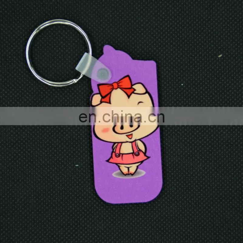 DIY sublimation heat transfer MDF blank key chain of 12 Chinese zodiac signs