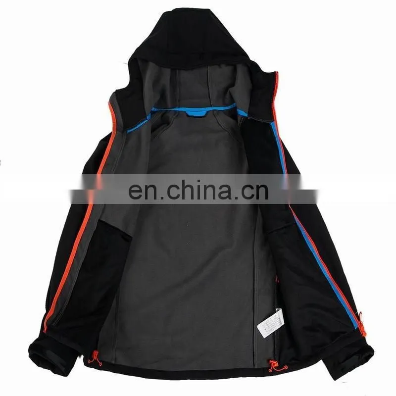 Men Outdoor Softshell Jacket Print Logo Empty Waterproof Jacket