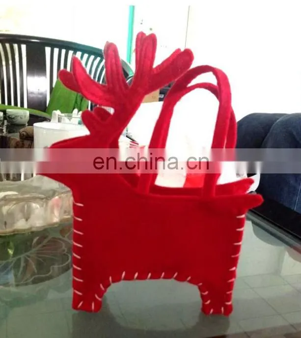 Deer christmas gift bags wedding christmas cosmetic packing bags supplies
