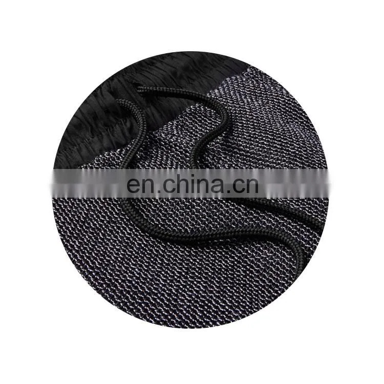 Summer Hot Salea Black and light-grey Tangleweave Slim-Fit Woven Drawstring Shorts