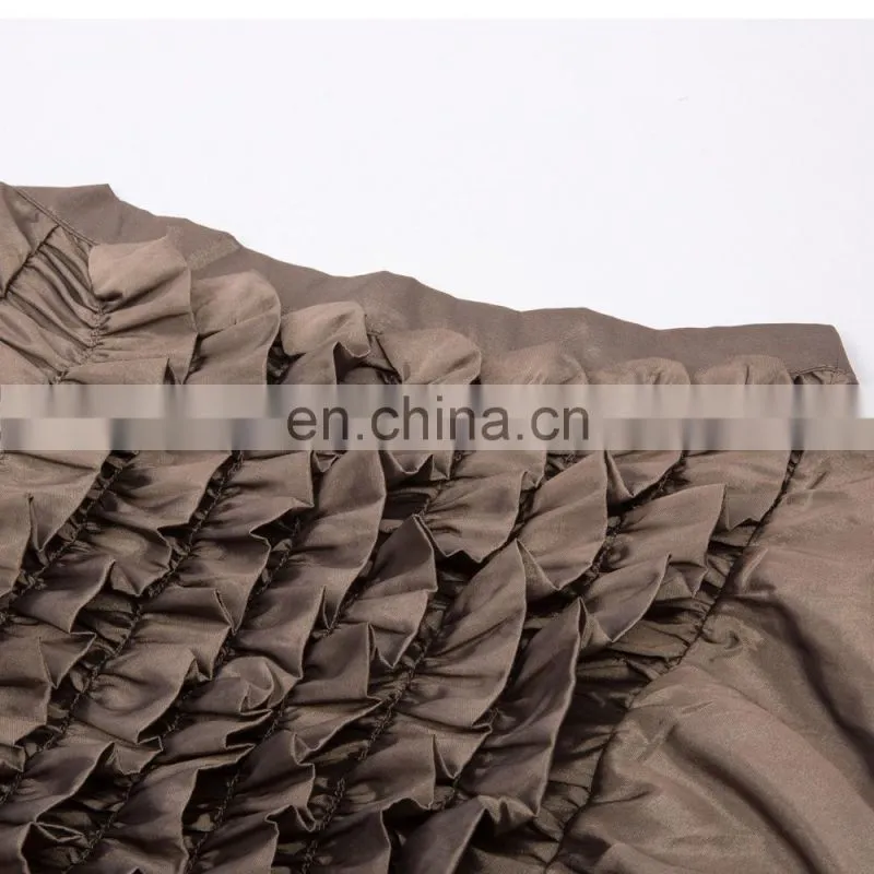 Belle Poque Steampunk Retro Victorian Beaver Punk Cincher Lace up Long Ruffle Open Pencil Skirt BP000206-2