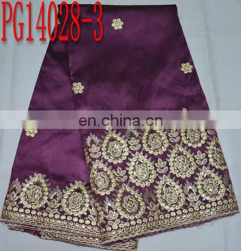 top quality fashion new design embroidery george fabric for dress(PG14028)