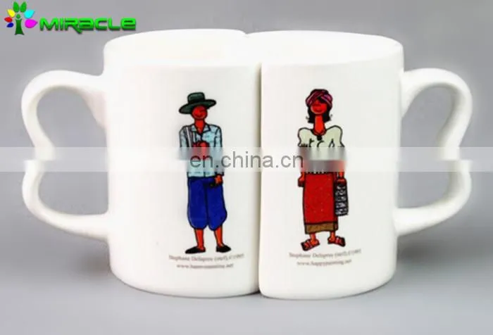 Hot Sale Ceramic Sublimation Lover Coffee Mug for couples