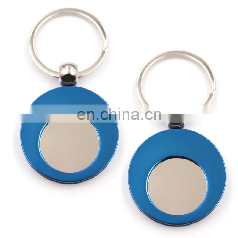 Choosing your favorite colourful yellow holder spinning trolley coin