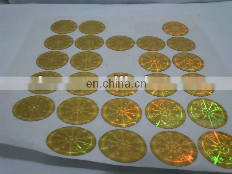 New Arrival! Promotional cheap adhesive laser stickers