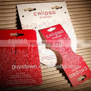 custom paper hang tag for jewelry and accessories