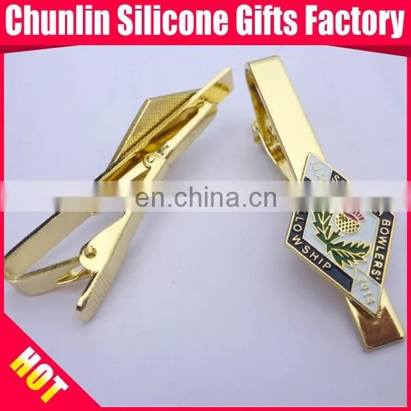 High quality metal tie clip / custom metal tie bar / own design tie clip
