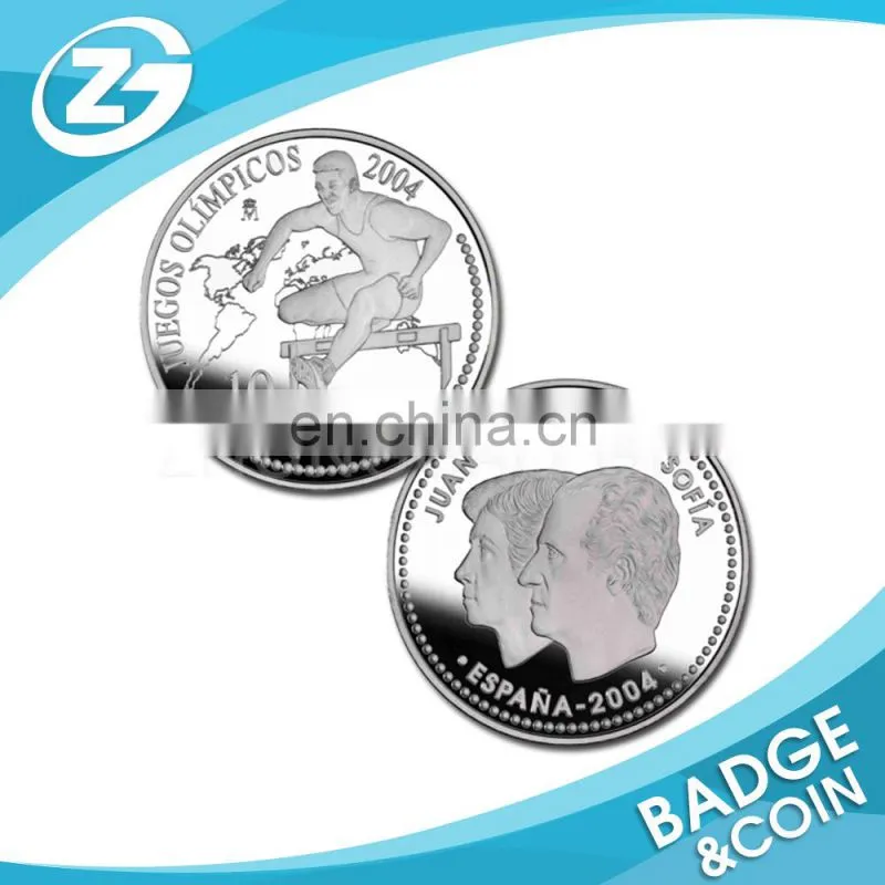 Manufactory Production Custom Metal Gold and Silver Coin