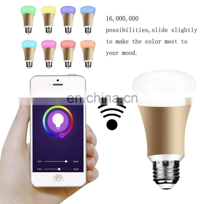 FRANKEVER E26 BASE BULB WIFI 9W LED BULB WARM WHITE SMART WIFI BULB