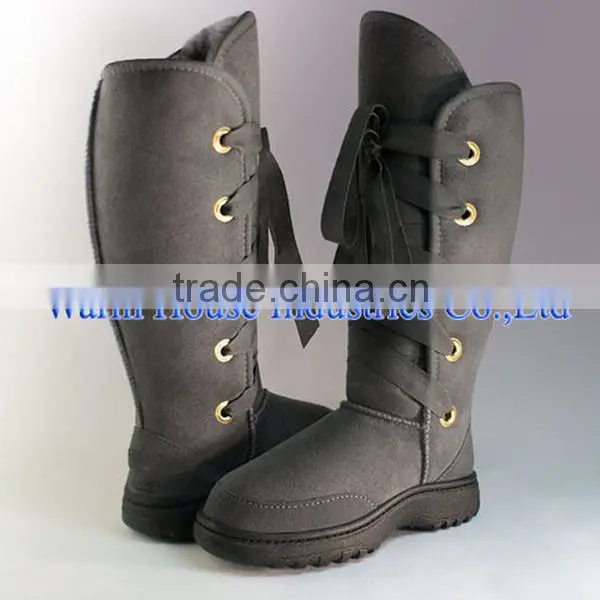 2016 High Quality Red Leather Over Knee Young Girl Boots
